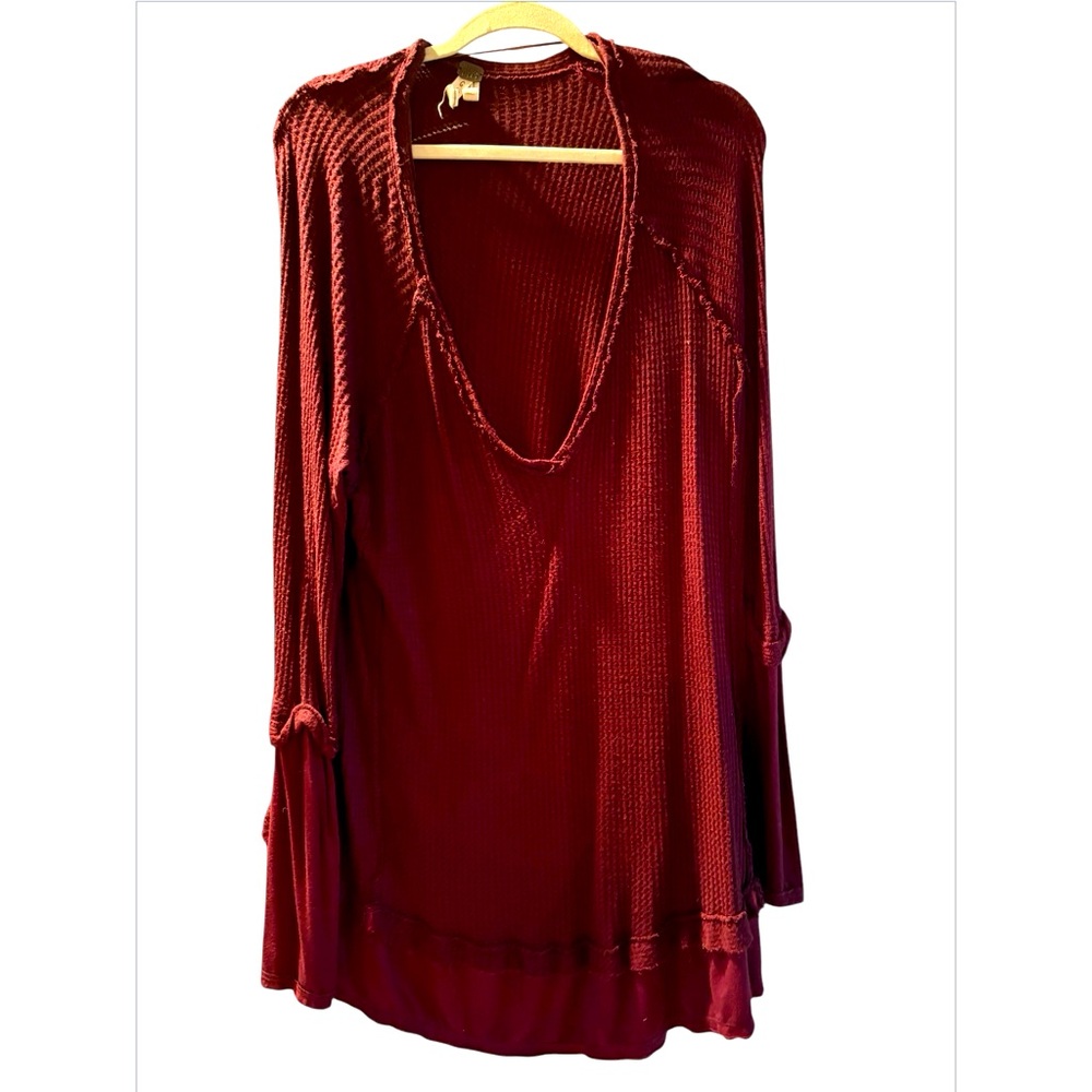 Free People Waffle Tunic